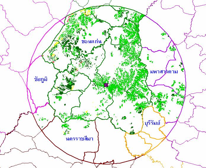 Yield Potential of Cassava in the Buffer Area Chaiyaphum Khon Kaen Mahasarakham Province boundary Khon Kaen Chaiyaphum Nakorn