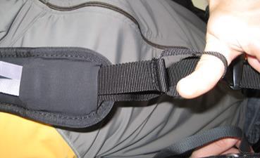 If they are under the Cordura cover, then the shoulder straps may slip through because the adjustment buckles are not