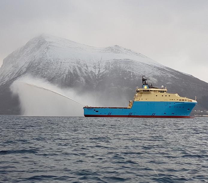 OSV NEWBUILDINGS, S&P MAERSK CONCLUDES FLEET RENEWAL Maersk Supply Service has completed its fleet renewal programme with the delivery of its sixth and final Starfish AHTS vessel.