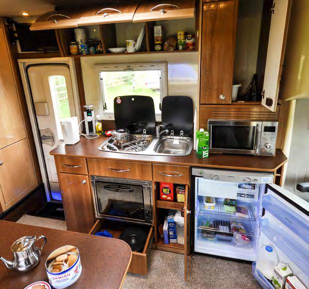 KITCHEN Practicality is key to any motorhome layout, our