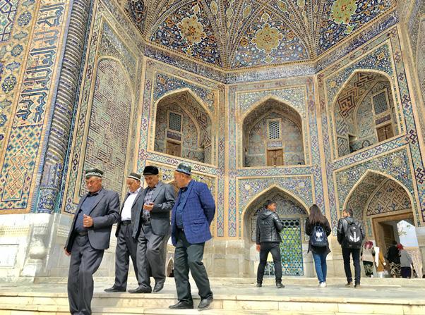 Walking through history inside Samarkand s Shah-i-Zinda necropolis.
