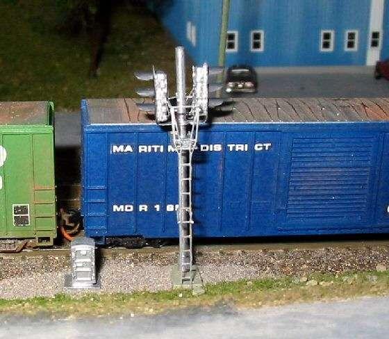 Double sided signals Brass N-Scale signals: SMD-N-113 The n Double sided signals Brass N-Scale signals: SMD-N-113 will look great on your model N 1:160railroad setup It provides realistic Red -