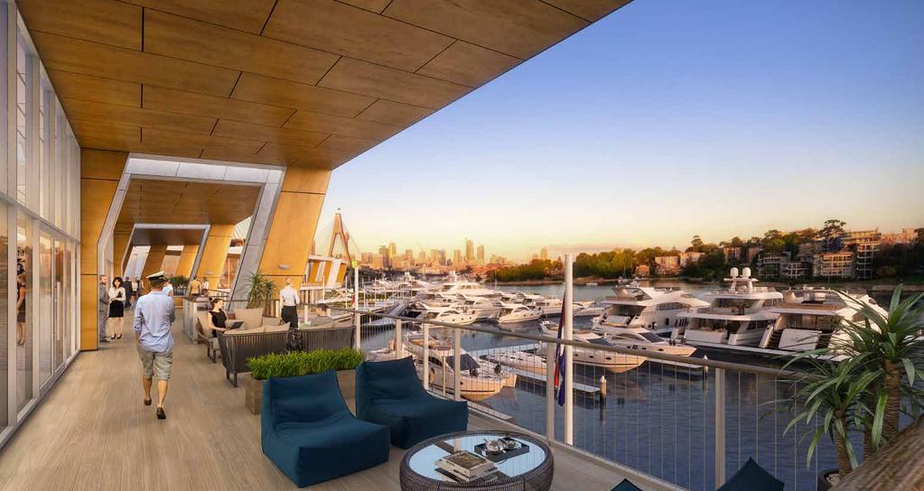 GET ONBOARD A TRULY EXCLUSIVE HARBOURFRONT OFFER Moments from the CBD and adjacent to the iconic ANZAC Bridge, The Foreshore at the Sydney Superyacht Marina, Rozelle Bay, represents an unrivalled