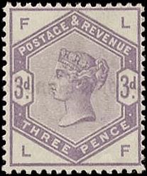70 1884 1½p dl lil 14 Typo; ' Queen
