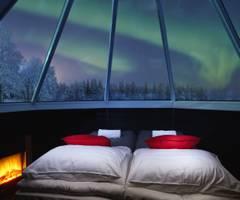 A cosy retreat with a heated glass roof, you ll be able to see the Arctic sky at all times and hopefully, the Northern Lights from the comfort of your own bed.