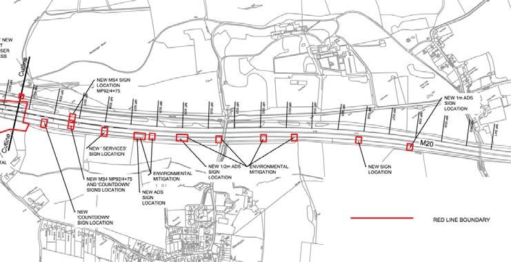 Outlines of proposed scheme map