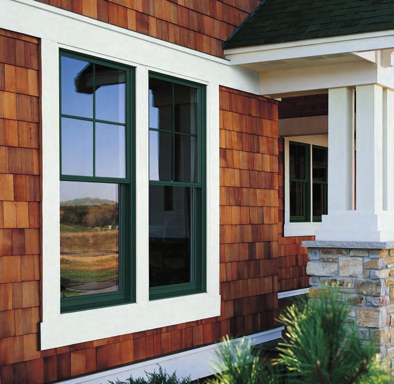 Tilt-Wash Double-Hung Windows Natural wood complements your home s interior with classic style and finely crafted details.