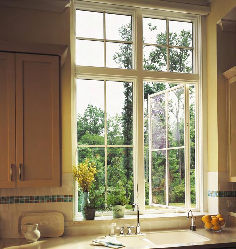 Casement & Awning Windows The rich wood interior adds beauty and charm to any home. High-Performance Low-E4 glass helps insulate against heat and cold, which can help cut energy bills.