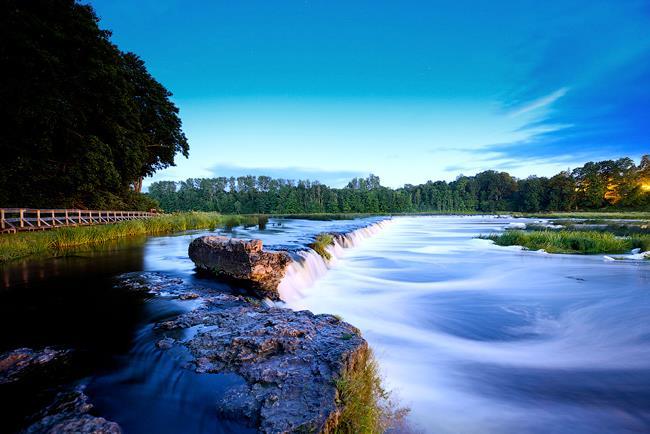 KULDIGA WATERFALL VENTAS RUMBA The widest naturally formed waterfall in Europe (249 m), associated with a number of legends and historic events.