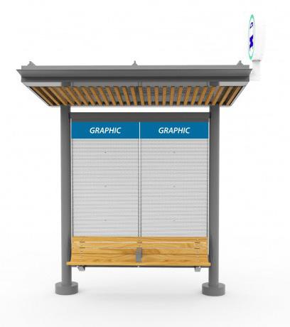 18 BC Transit Transit Shelter Program Shelter Type: BC Transit Type 2 (T2) Cantilever Base Shelter $13,743 Bus stops with low to medium levels of daily passenger boardings, not higher than 10-20 per