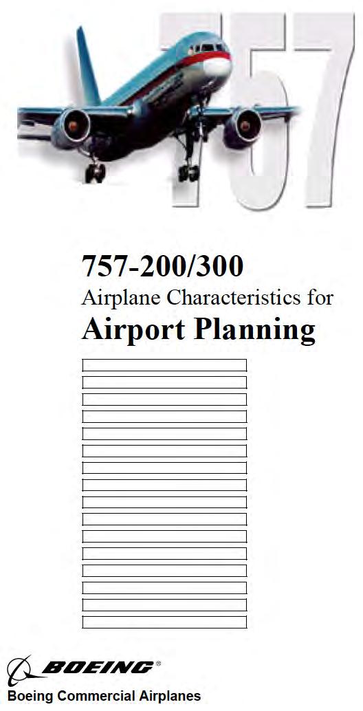 Boeing 757-200/300 Document for Airport Design Aircraft Manufacturer