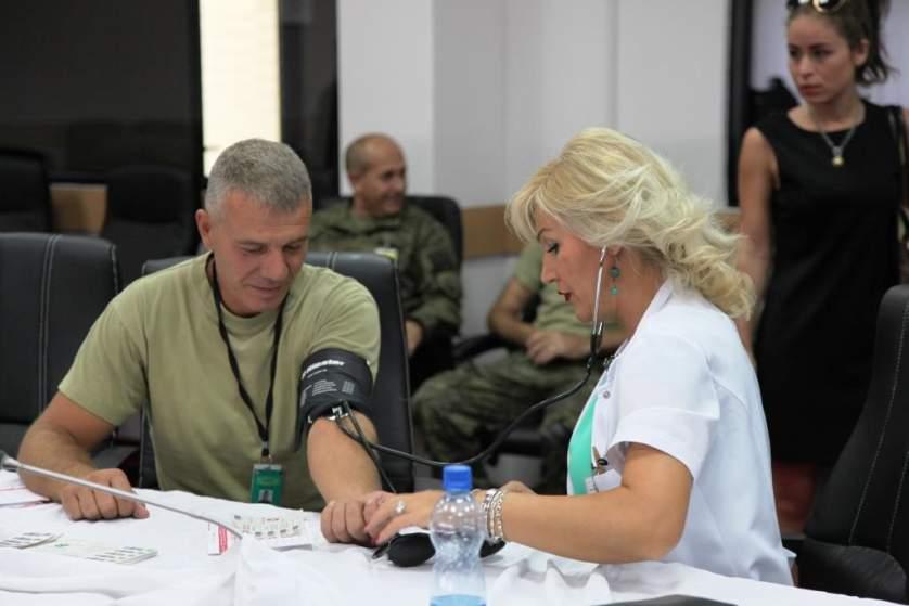Voluntary blood donation Based on action plan of civil-military department and in coordination with MKSF medical department and national entity of blood transfusion, during this year was organized