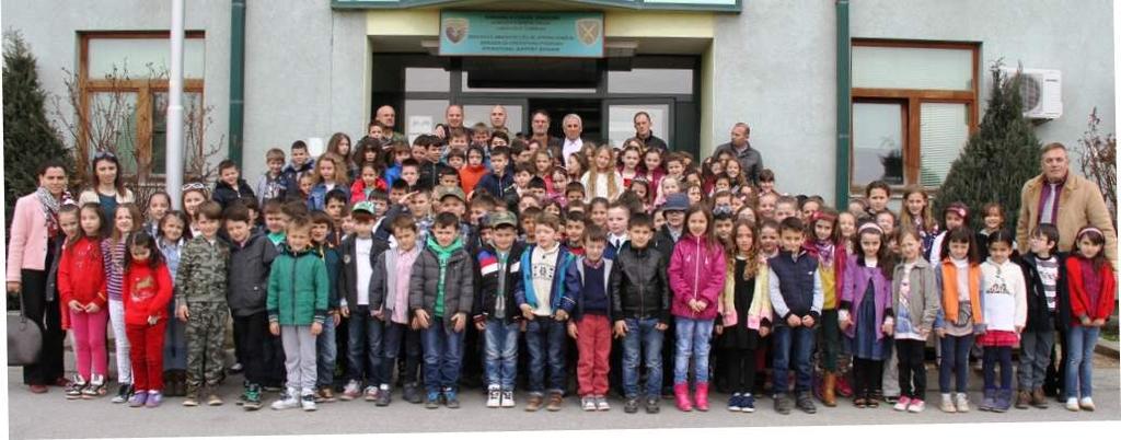 Cooperation of KSF with education institutions During this year at barracks and environment of KSF a lot of visits were paid by kids of preelementary Institutions by a lot of students of Primary and