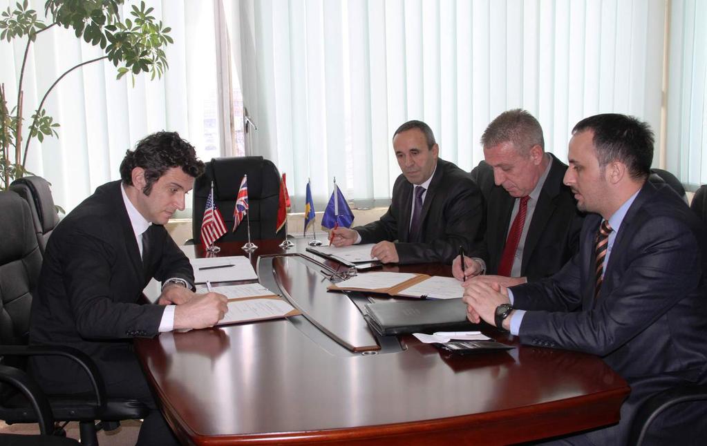 1. Cooperation Agreements between the Ministry of KSF and the Kosovo Energetic Corporation, for using the premises of Batllava Lake for trainings from Civil Protection Regiment (CPR), Search and