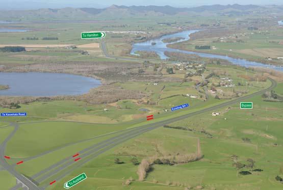 Te Kauwhata interchange The proposed interchange at Te Kauwhata will provide for movements in all