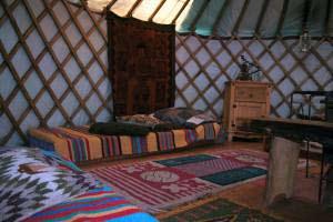 Guests bring their own bedding, torch and towels. For a tipi or yurt - sleeps four people Nightly rate - 60.