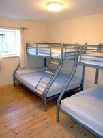 Large groups can book the accommodation for sole use.
