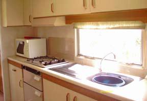 Self catering static caravans with three bedrooms.