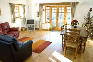 Self catering for 4 or 5 in a peaceful converted barn on the owners farm.