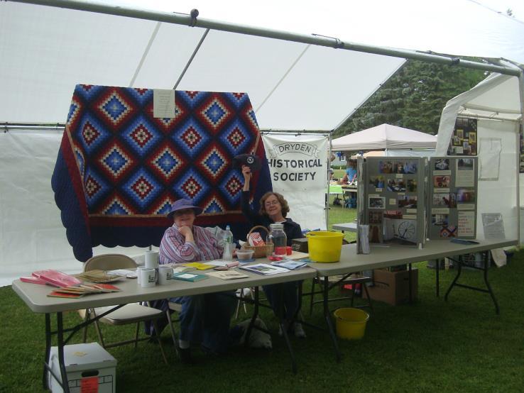 Antiques~Flea Market Sue Morrie and Mary Hornbuckle staff the DTHS table in Montgomery Park at Dryden Dairy Day on June 11th Our 2nd annual Antique~Flea Market took place July 9, 2016 at the