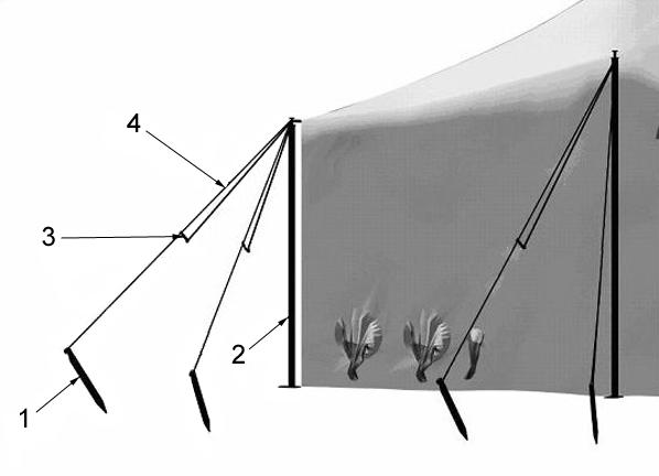 TENSIONING TYPE II TENT SYSTEM - continued TM 10-8340-240-12&P 0005 00 d. Repeat procedure on other three corners. e. For each end pole.