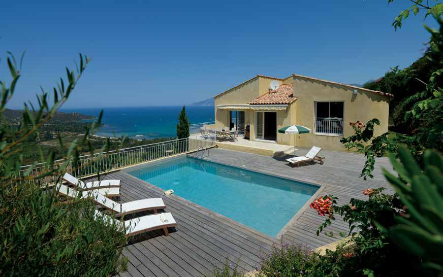 In a sought-after position on the Fromentica hillside, Villa Cléa has been built to take full advantage of the truly magnificent views over the bay of St Florent across to the western coastline of
