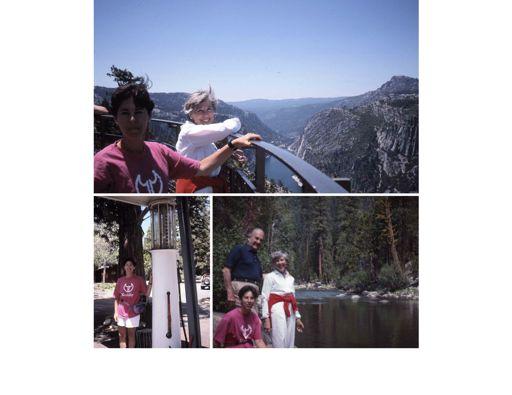 (top) Dardanelle lookout, 1992. Grandma Helene and Grandpa Arthur liked to drive out towards the Sonora Pass and enjoy the peaceful scenery.