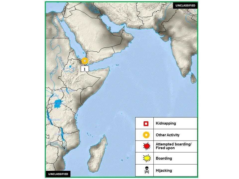 H. (U) INDIAN OCEAN - EAST AFRICA: Figure 4. Indian Ocean - East Africa Piracy and Maritime Crime 1.