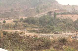 While 100 households were relocated from the dam site itself, roadbuilding in the