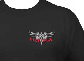 00 Club T-Shirt Front IRUSA Tribal Logo on left side Club T-Shirt