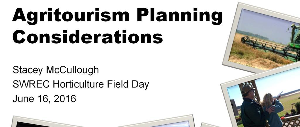 Agritourism Planning