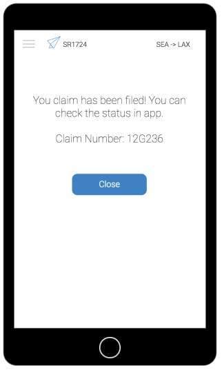 1 2 Figure 14: Confirmation screen 1 Claim number text Static text. Shows the claim number once it is generated successfully.
