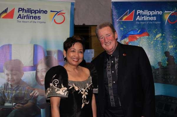 H.E. Minda Calaguian-Cruz, Ambassador of the Republic of the Philippines to Australia, with Mr.