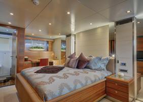 Feburary in the BVI s Full walk-around decks Two master staterooms Massive sundeck toy-free with Jacuzzi BRIO 125 (38.