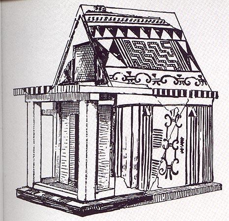 Porch-the covered entrance on the exterior of the building w/ columns it is called a portico Gable- triangular part of the building between the sides of a pitched roof Facade- face or front wall of a