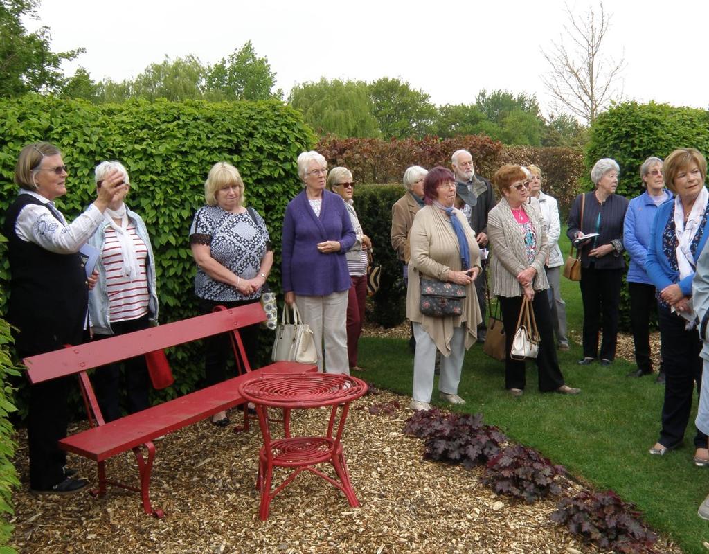 the show was spectacular with wonderful scenery, dancing and music PAGE 4 The delights of Kathy Brown s garden In May, 46 members of the Gardening Group enjoyed a coach outing to gardens in