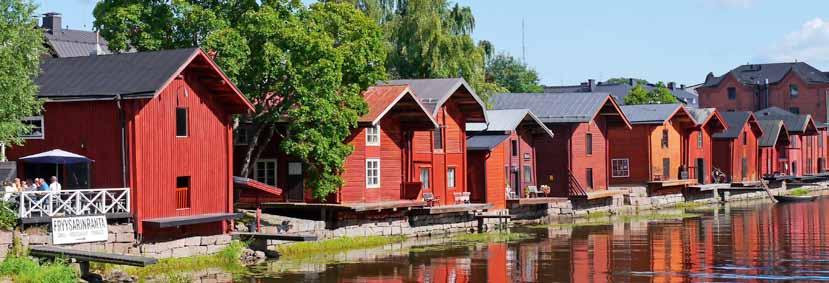 Visit Porvoo Traditional Finnish Town. Fly back home! After breakfast visit Porvoo. Porvoo is the second oldest town in Finland.