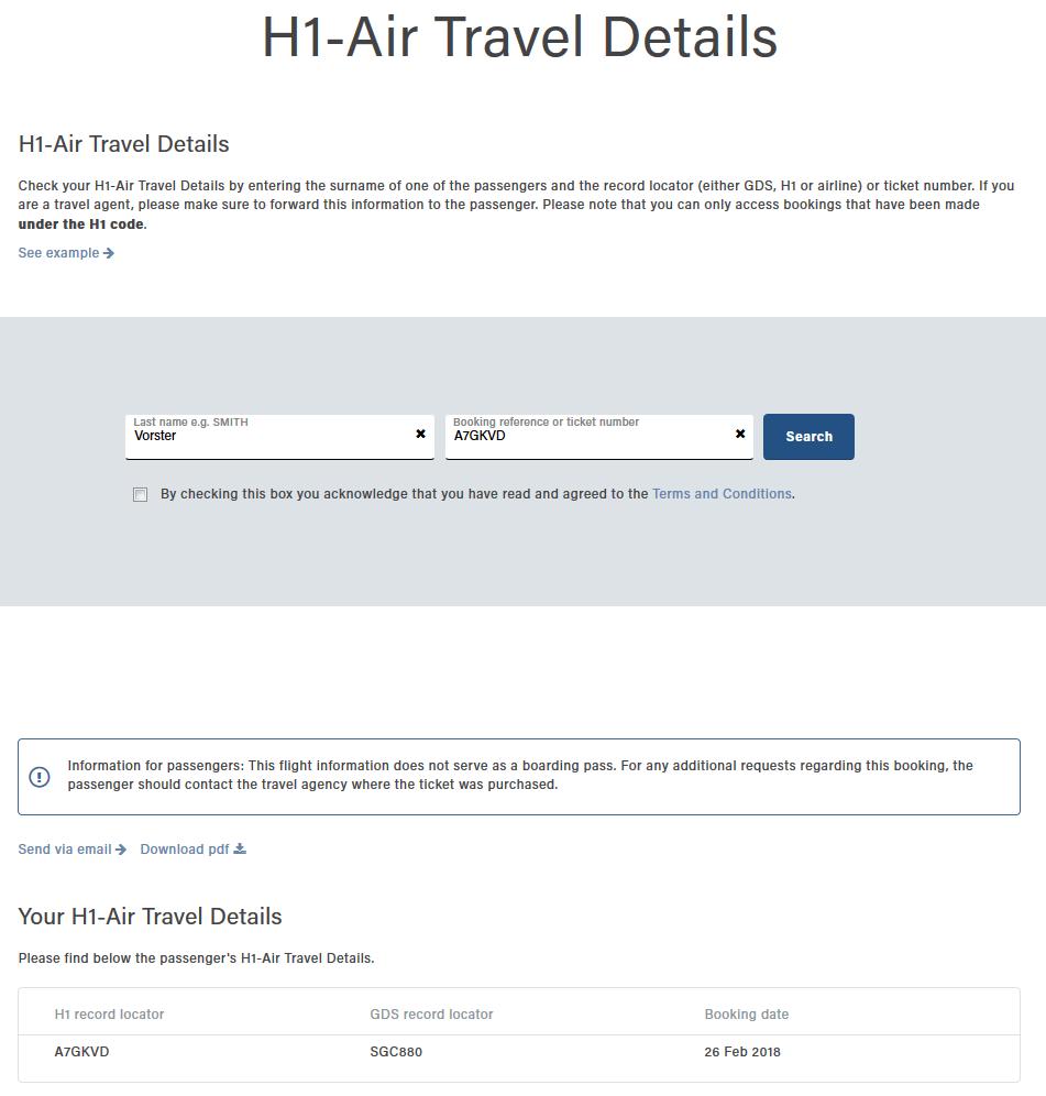 H1-Air Travel