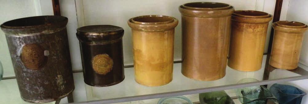 Dick also has an extensive collection of fruit preserve cans from the 1850s and 1 8 6 0 s.