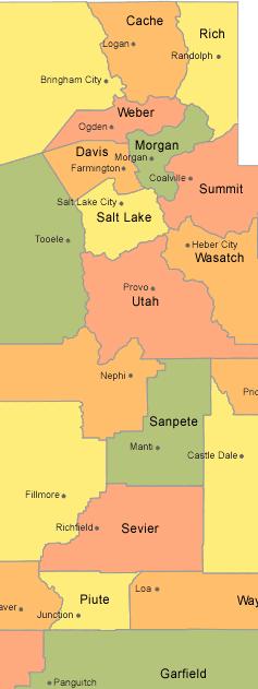 4. OTHER COUNTIES IN UTAH Other counties along the Wasatch Front corridor that lay within similar avalanche hazard potential as Salt Lake County and are also experiencing rapid real estate growth