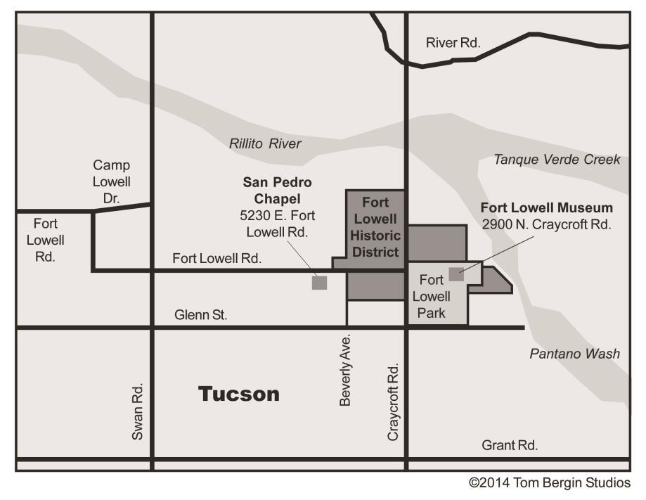 Historic Rillito River Communities by the Rillito River on the north, East Glenn Street on the south, North Swan Road on the west, and Pantano Wash on the east.