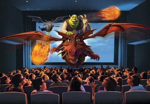 Take adventure to the next dimension in the DreamWorks Shrek 4D Adventure.