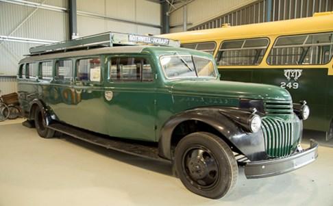 It was used by ACE Coaches until the late 1990s when it was stored. The bus was donated to the society by the Creswell family in 2006.
