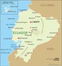 Ecuador Region: Pacific South America Capital: Quito Landform: Andes Body of Water: Gulf of Guayaquil Climate: Mediterranean Population: 13.