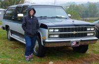 1989 Chevrolet R2500 Suburban By Ann Goldman I purchased this Midnight Blue & Quick Silver R2500 Suburban from the original owners.