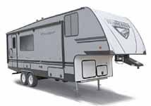 Weighing in the 5,000 pound class, the Micro Minnie Fifth Wheel can be pulled