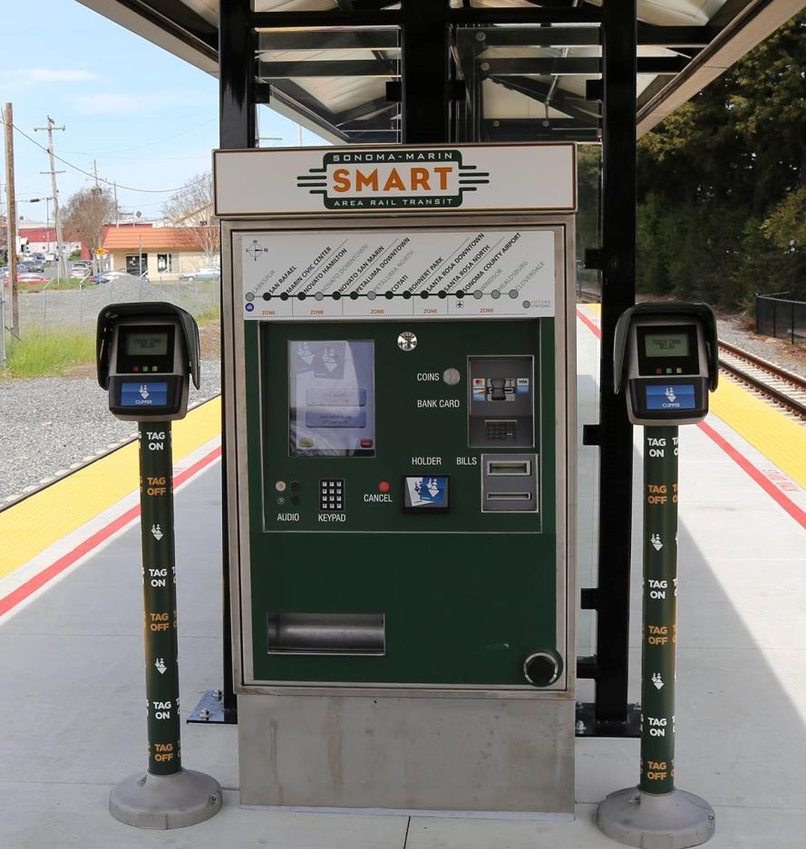 FARE COLLECTION CHALLENGE We currently have 12 Clipper vending machines on our platforms Clipper machine processes $220,000 in credit card transactions monthly.
