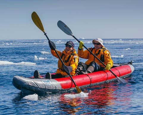 Adventure Options SEA KAYAKING $695 Imagine gliding across the surface of a bay in the presence of icebergs and glaciers.