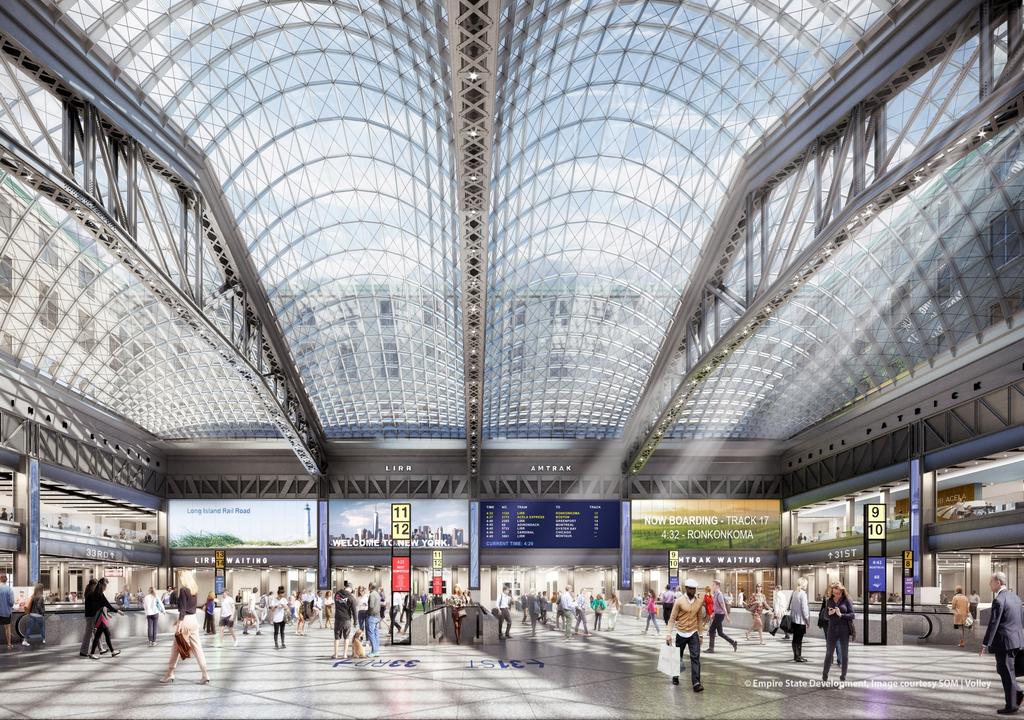 MOYNIHAN TRAIN HALL Amtrak, in partnership with the New York Empire State Development Corporation (ESD) and its subsidiary Moynihan Station Development Corporation (MSDC), is creating the future home