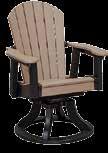 Height: 45" Swivel Pub Chair #159 Overall